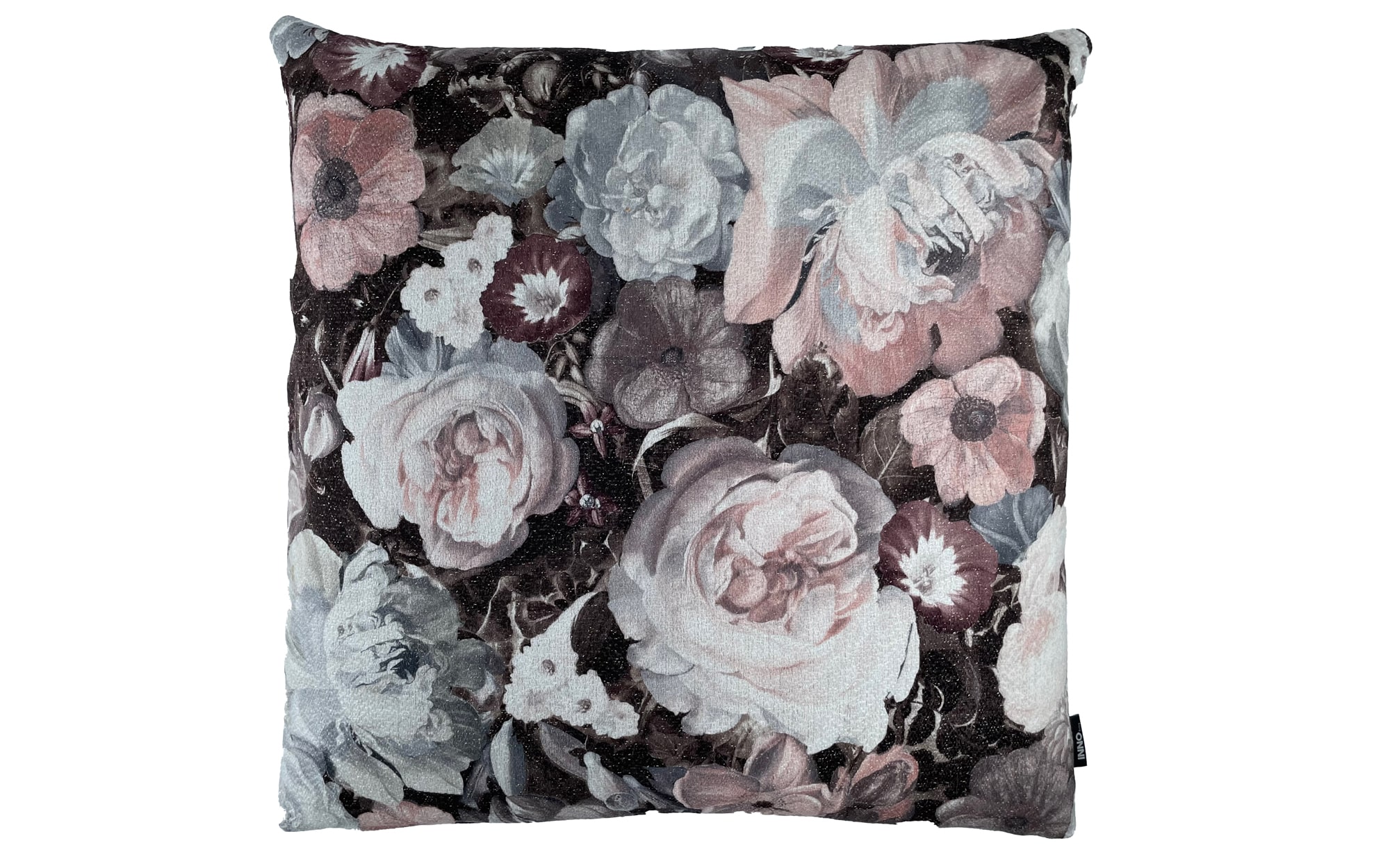 Luxe sierkussen Fleur Rose in trendy bloemenprint stof