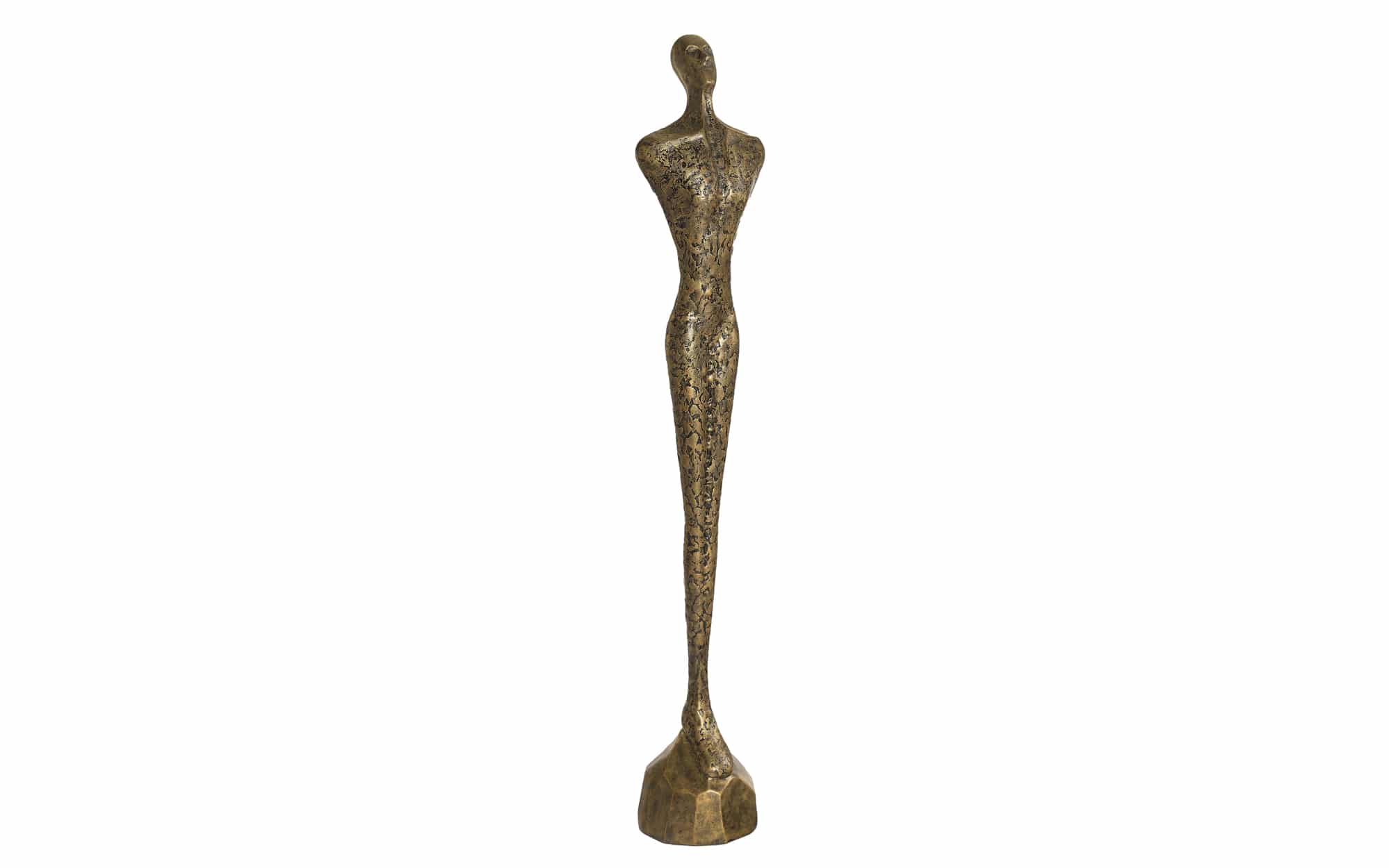 Sculptuur Lady M Gold, gouden vrouwen beeld