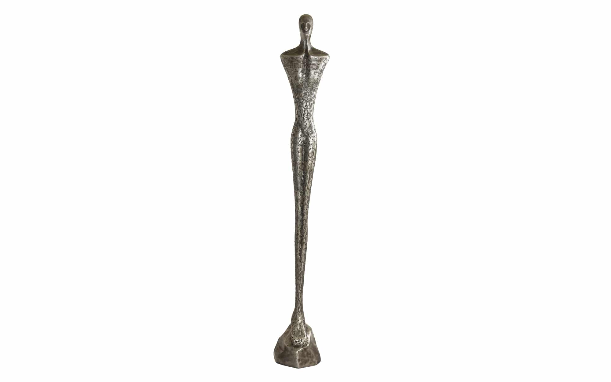 Sculptuur Lady M Silver, zilveren vrouwen beeld